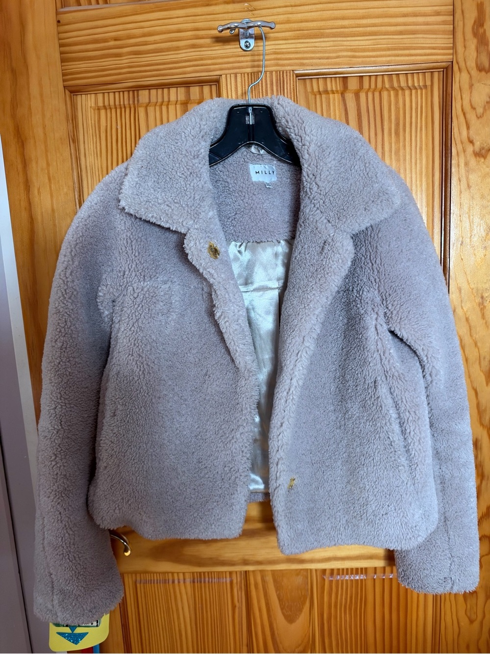 Milly Taupe Plush Teddy Jacket